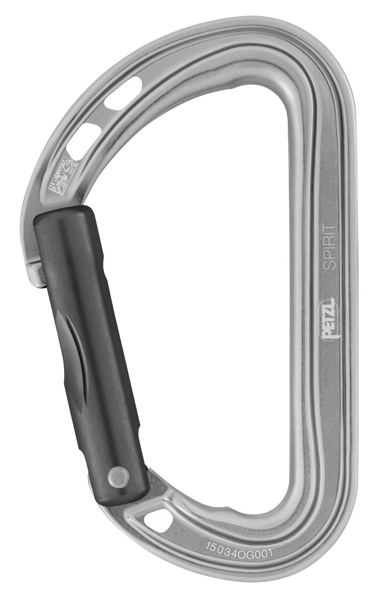 Petzl Spirit Carabiner Straight Gate Gray