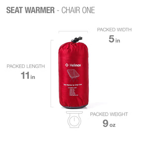 Helinox Seat Warmer Chair One/Zero/Swivel Quilted Scarlet/Iron