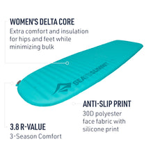 Load image into Gallery viewer, Sea to Summit Women&#39;s Comfort Light Self-Inflating Sleeping Mat
