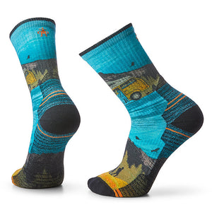 Smartwool Men's Hike Light Cushion Great Excursion Print Crew Socks