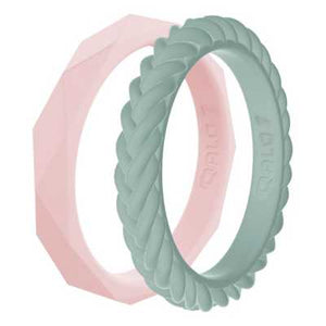 QALO Women's Stackable Ring Set