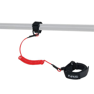 NRS Coil Paddle Leash Red