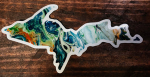 Upper Peninsula Agate Sticker