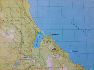 USGS Central U.P. Topo Map