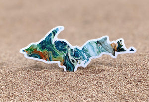 Upper Peninsula Agate Sticker